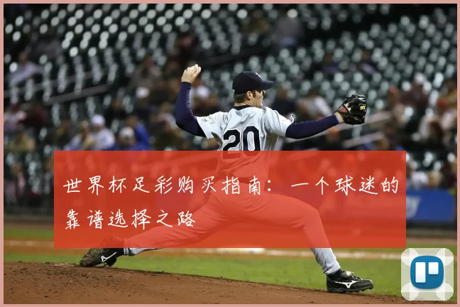 世界杯足彩购买指南：一个球迷的靠谱选择之路